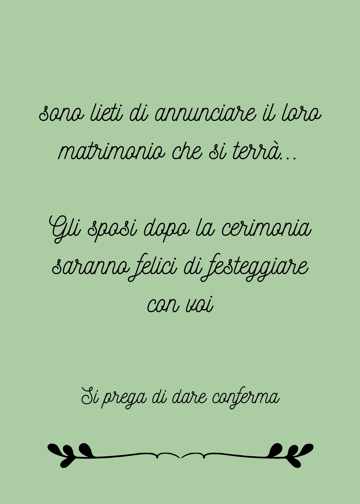 Inviti matrimonio