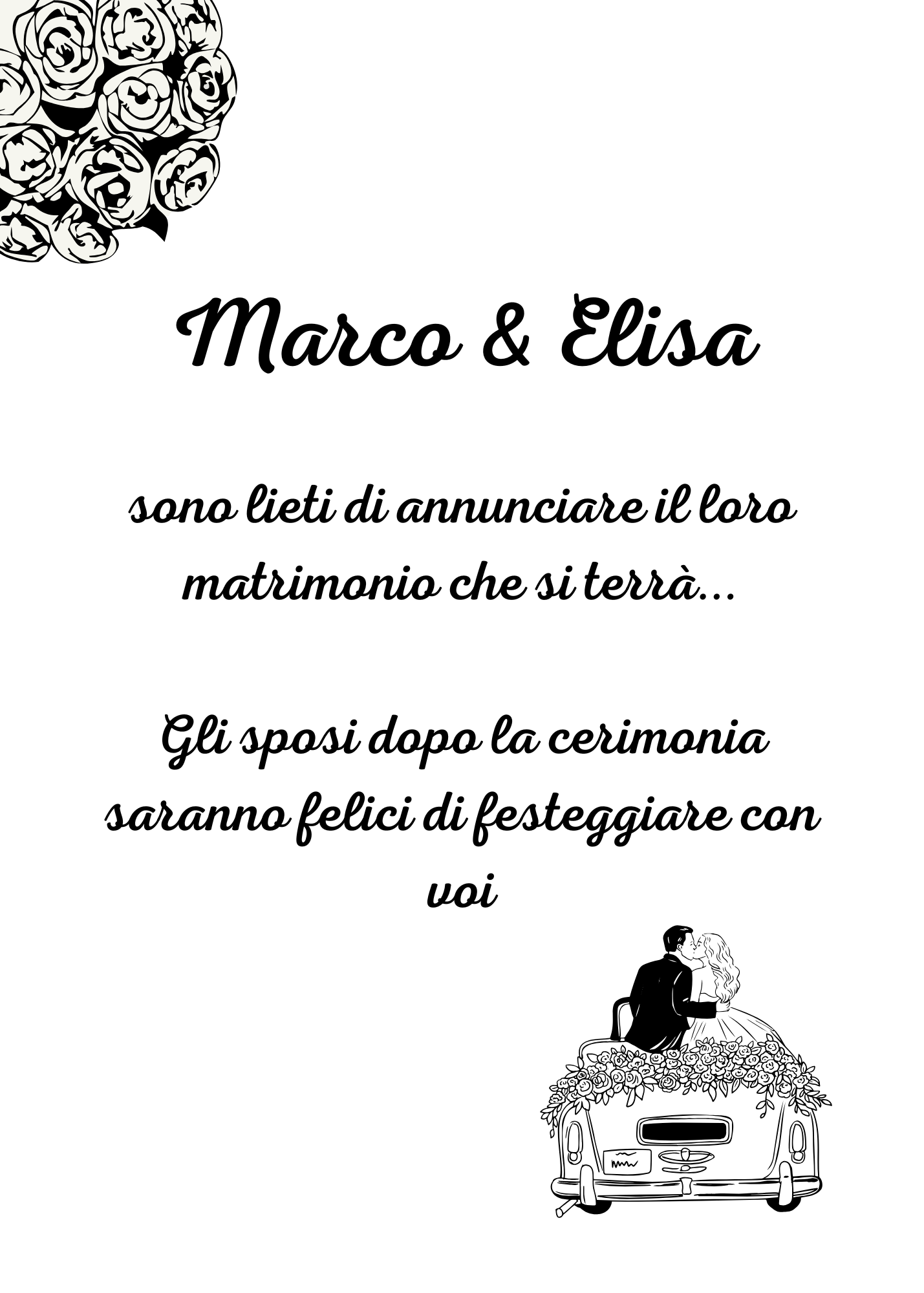 Inviti matrimonio