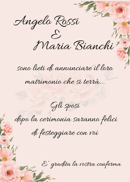 Inviti matrimonio