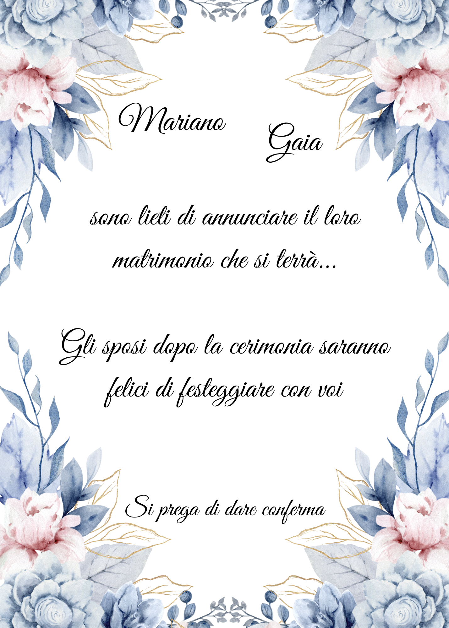 Inviti matrimonio